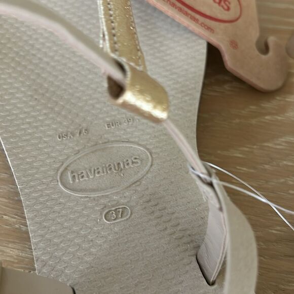 Havaianas women you rio sandal - sand grey,Size 7.5, NWT - Picture 8 of 9